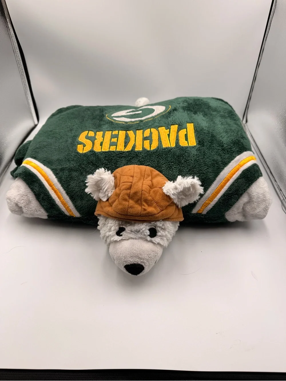 My Pillow Pets Green Bay Packers NFL Pro Football Iconic Plush Bear Large 18”
